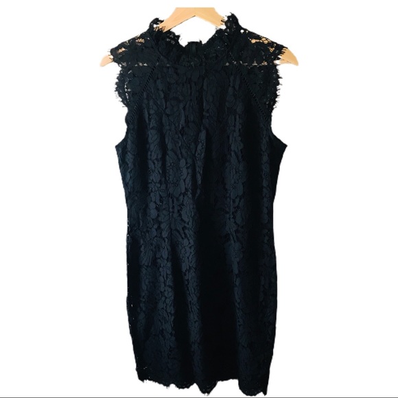 NEW GENERATION LOVE LACE LITTLE BLACK DRESS LBD NWOT Cocktail Wedding Event - Picture 3 of 5